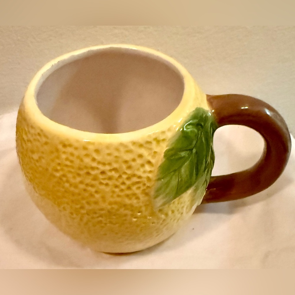 Market Finds lemon shaped mug.
